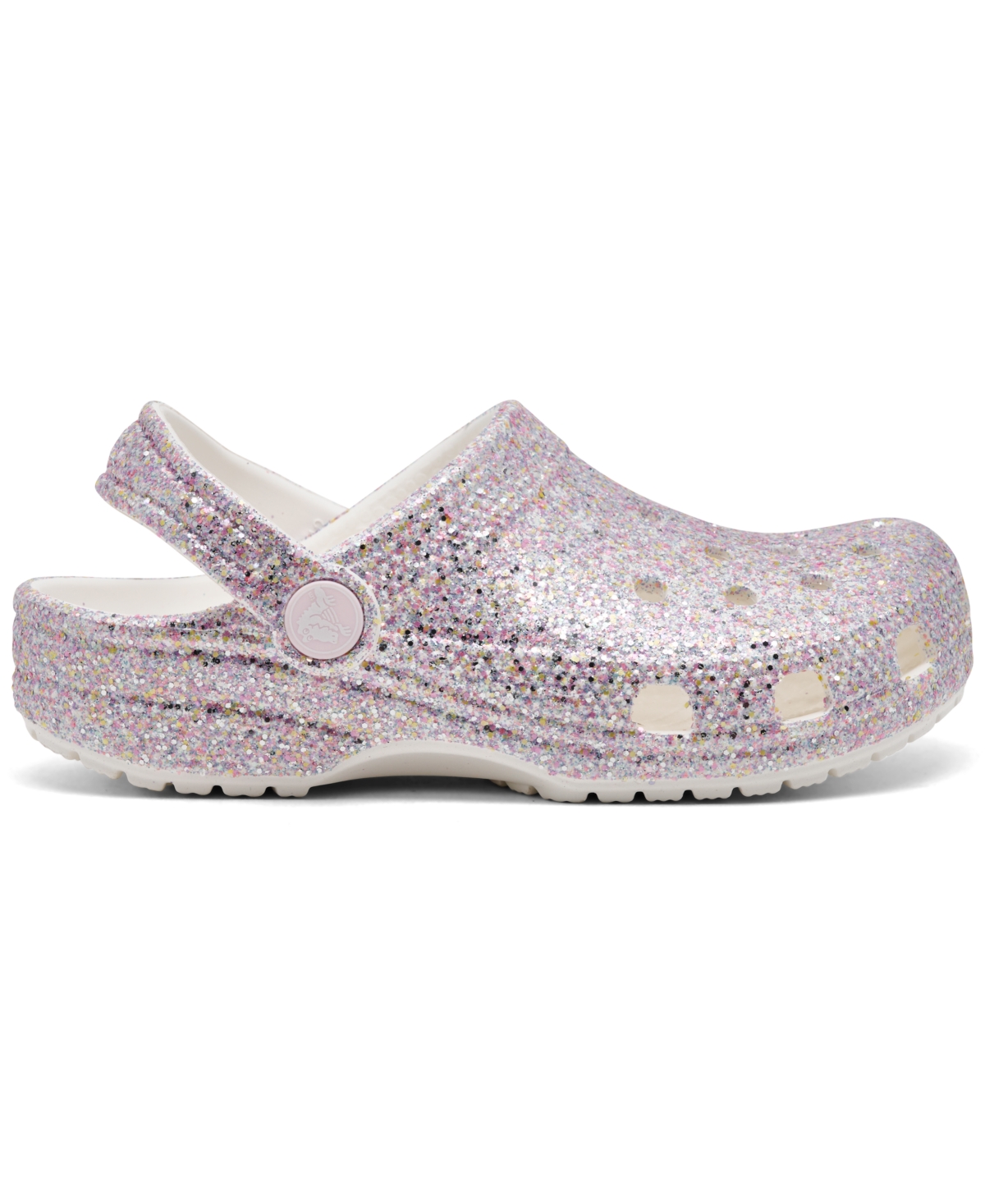 Crocs Little Girls Glitter Classic Clogs from Finish Line