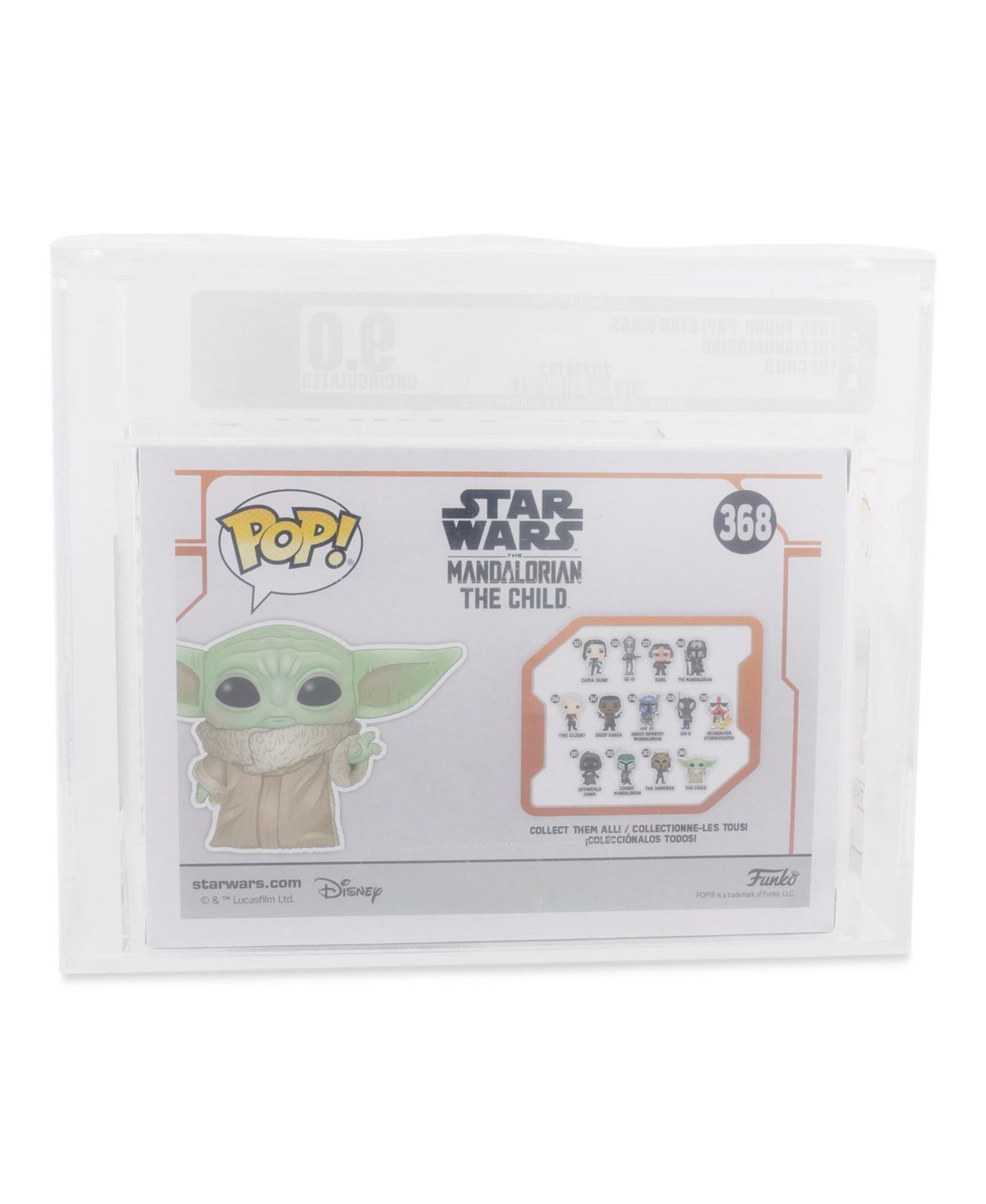 Детская фигурка Funko Pop! Star Wars The Mandalorian The Child AFA 9 3.75" Action Figure, Ages 6+ — фото 6