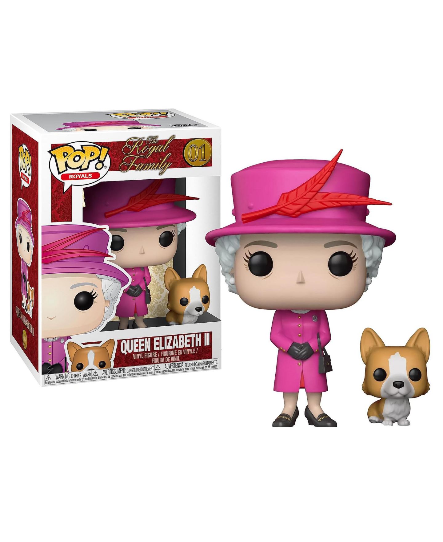 Детские фигурки Funko Pop! Queen Elizabeth II 3.75" 2-Piece Vinyl Figure, Ages 3+ — фото 1