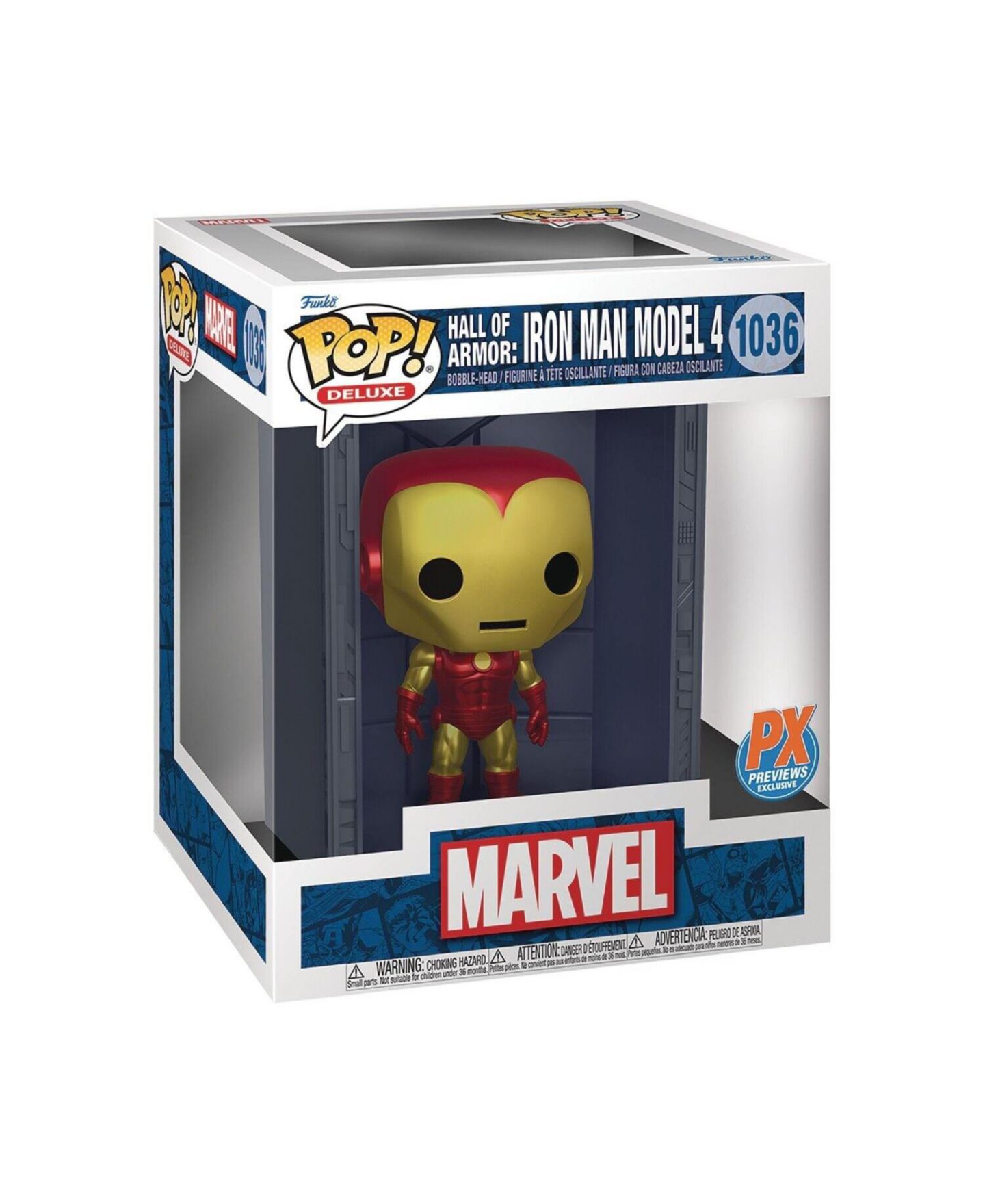 Детская фигурка Funko Pop! Hall of Armor Iron Man Model 4 3.75" Action Figure, Ages 3+ — фото 2