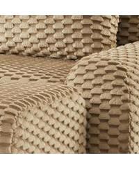 Modern U-Shaped Modular Sectional Sofa, Flannelette, Oversized 3-Seater, Movable Ottoman