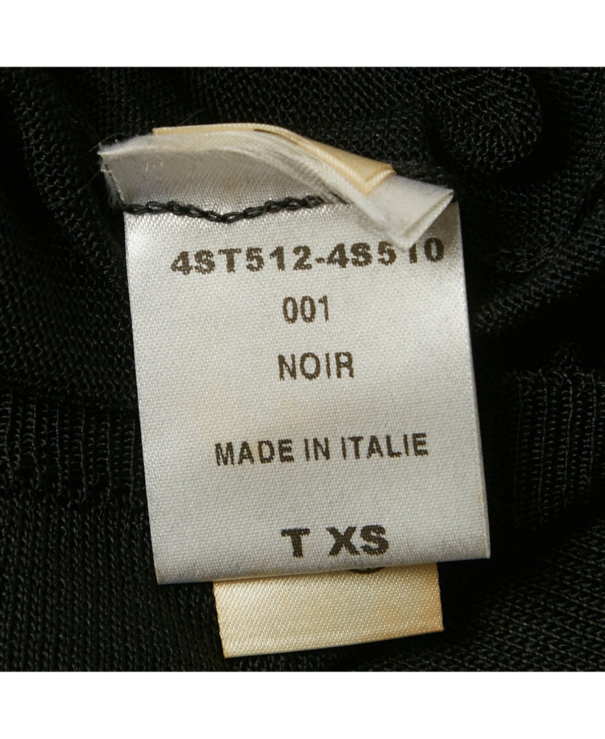 Pre-Owned Chloe Women's Black Silk Knit Sheer Long Sleeve Top