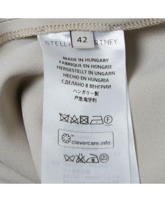 Women's Grey Crepe Flared Sleeve Blouse