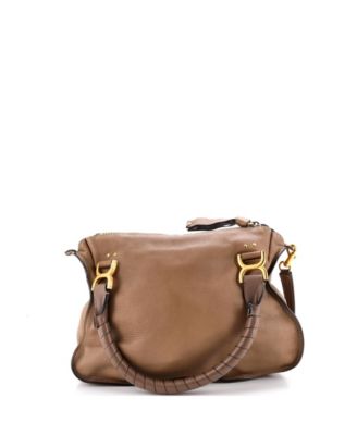 Medium Marcie Satchel Leather