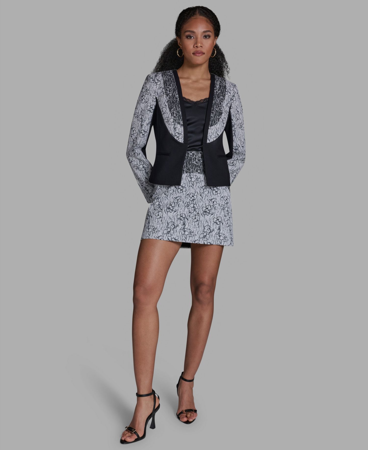 Women's V-Neck Printed Wrap Jacket