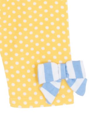 Baby Girls' Striped Ruffle Top and Leggings, 2-Piece Set