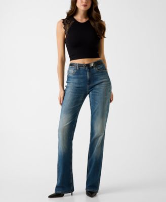 Women's Millie Seamless Lace Sweater Crewneck Top