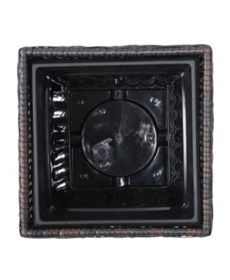 Multibrown Wicker Flower Pots - Set of 2