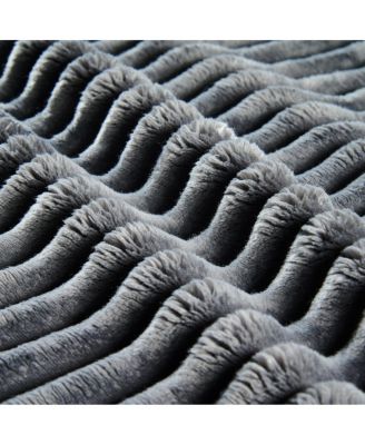 Double-seater Corduroy Sofa, Dark Gray