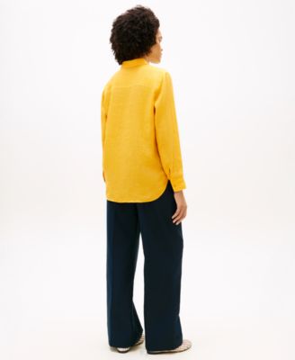 Women's Linen Button-Up Shirt