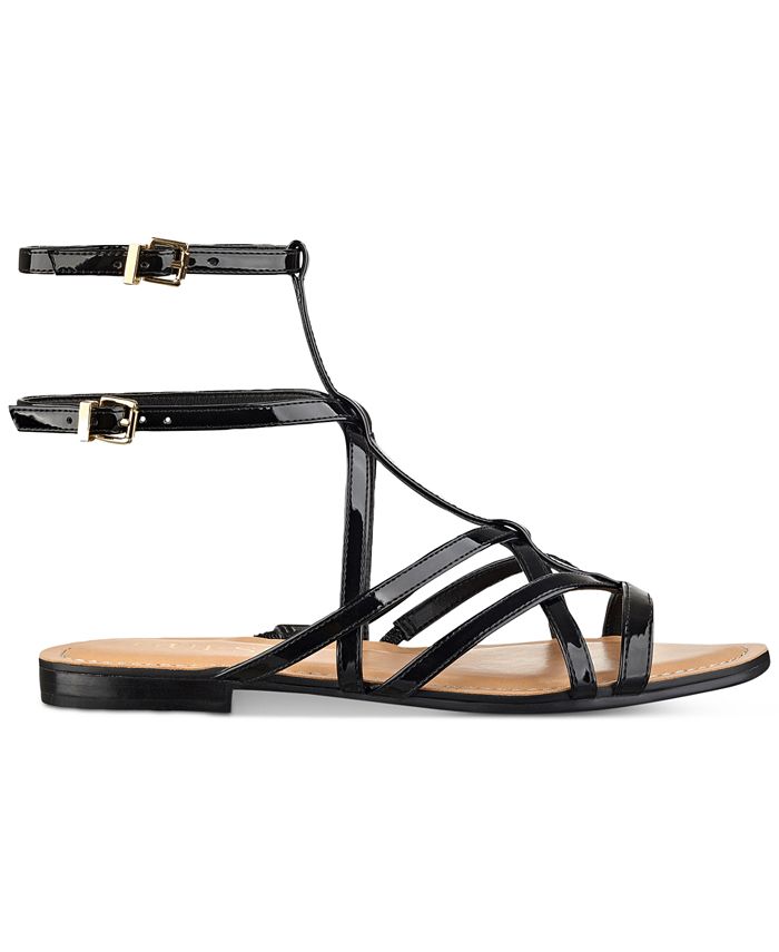 GUESS Women's Mannie Strappy Flat Sandals - Macy's