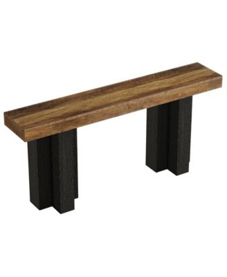 63-Inch Console Table for Entryway, Farmhouse Entryway Table with Sturdy Legs, Narrow Long Sofa Console Behind Couch