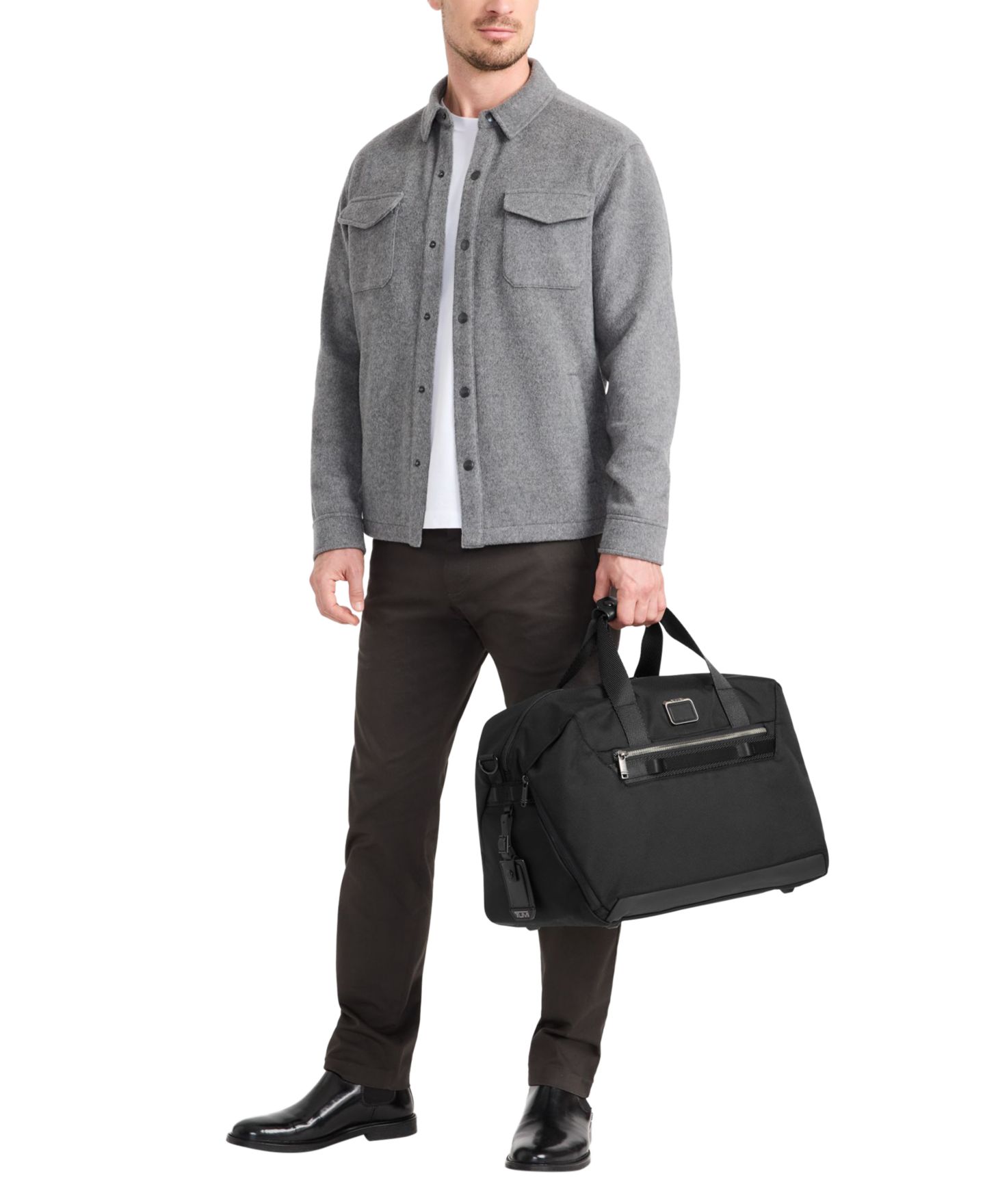 Мужская сумка TUMI Reconnaissance Duffel, цвет: Чёрный — фото 6