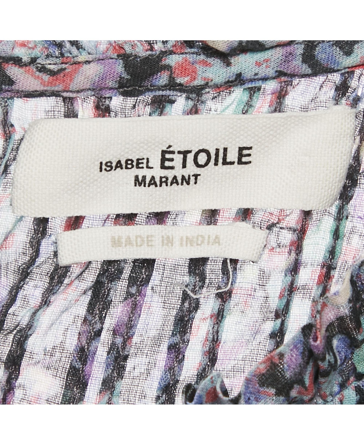 Pre-Owned Isabel Marant Women's Etoile Blue Floral Print Cotton Layona Blouse