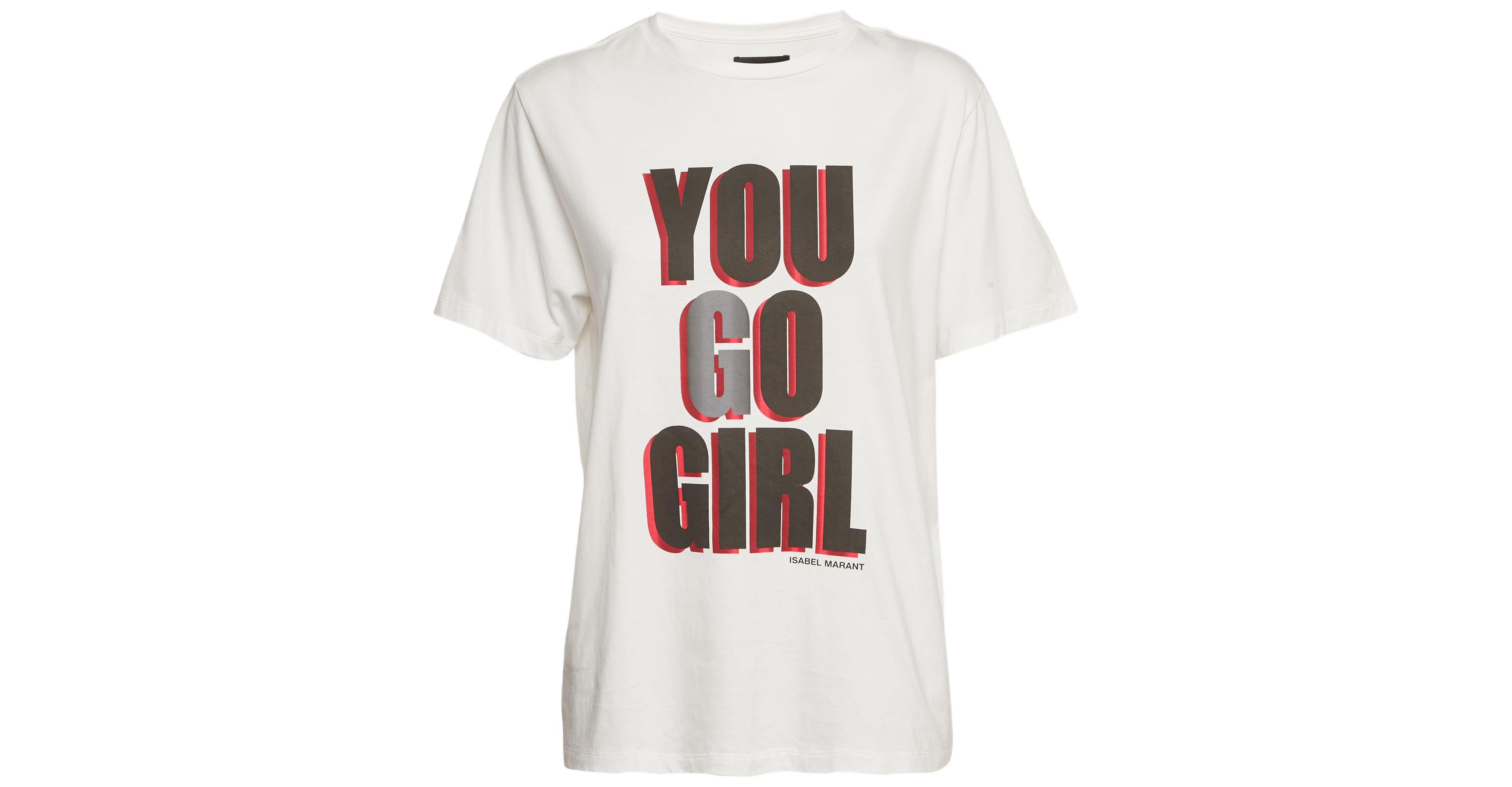 Pre-Owned Isabel Marant Women's White Printed Jersey Crewneck T-Shirt