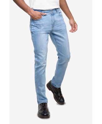 CULTURA Men's Slim-Fit Stretch Jeans with Silicone Grip