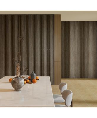 95" x 8" Wood Wall Panels, 4 Pack Slat Acoustic Panels,