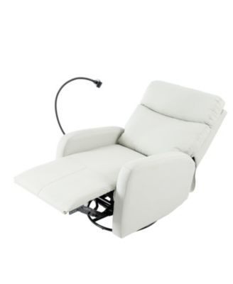 360° Swivel Recliner Chair with Footrest - Overstuffed Rocker Glider,Living Room Recliner