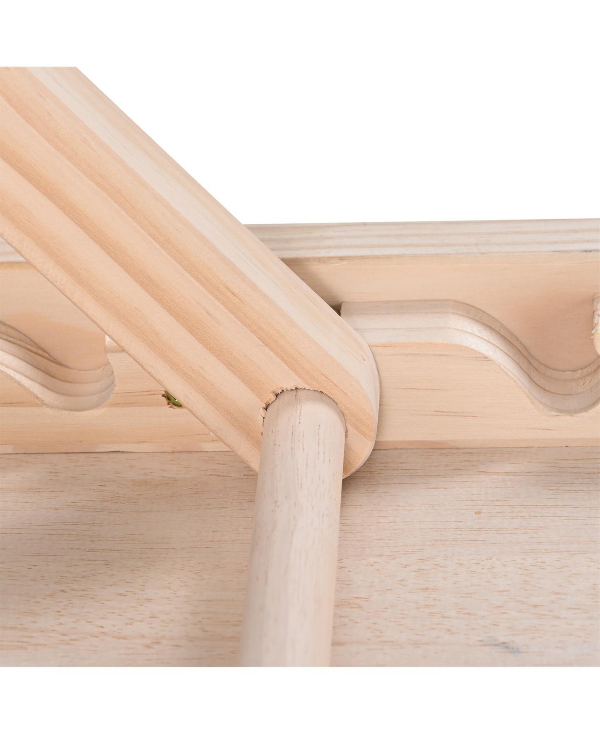 Aostirmotor Foldable Wooden Dog Ramp, Adjustable 47" for Bed & Car, Pets up to 27in Height