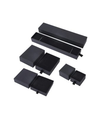 Multi Shape Silver Studs Emerald Oval and Pear Shape Cubic Zirconia Moi et Toi Style