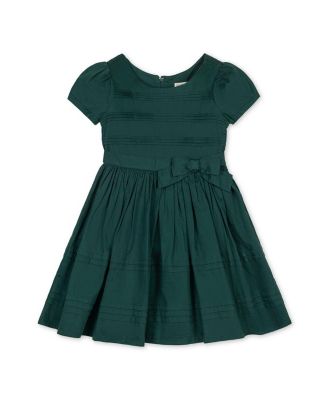 Toddler Girls Organic Special Occasion Pleated Sateen Party Dress