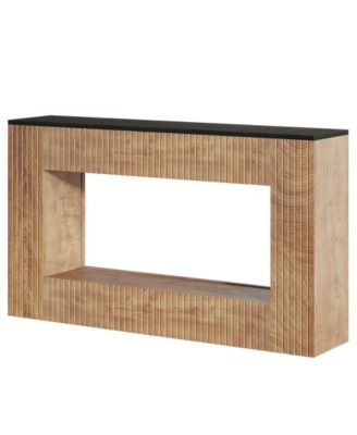 Modern Console Table, 55-Inch Wood Entryway Table with Storage, Narrow Long Sofa Table