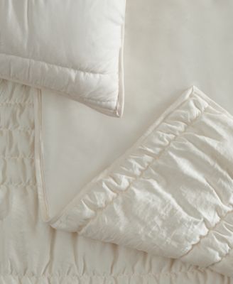 Devon Tide Ruched 3-Pc. Quilt Set, Full/Queen