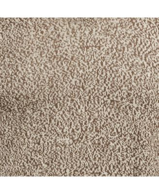 Men's Grey Knit Panel Detail V-Neck Long Sleeve Sweater