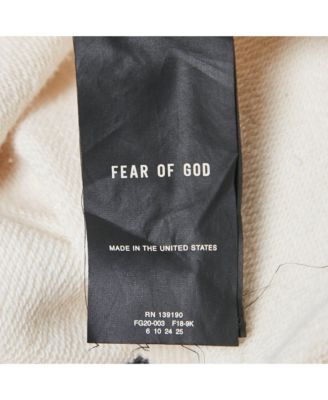 Pre-Owned Fear Of God Men's Sixth Collection Beige Cotton Mock Neck Sweatshirt