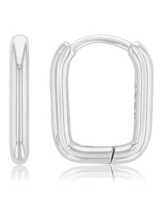 Waterproof Yellow 14mm Tube Huggie Earrings