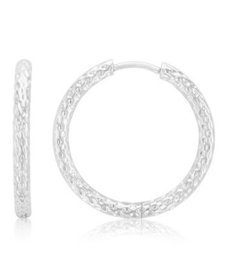 Waterproof Yellow 24mm Hoop Earrings