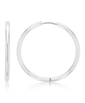 Waterproof Yellow 28mm Hoop Earrings