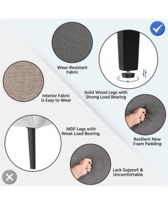 Upholstered Mid-century Modern Accent Chair, Yellow