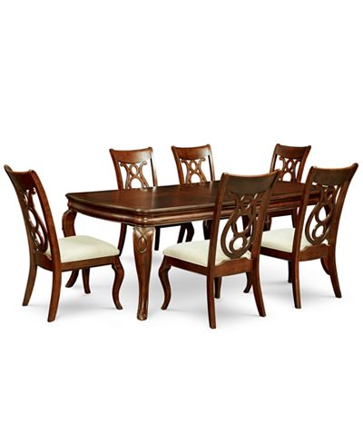 Bordeaux 7-Pc. Dining Room Set (Dining Table & 6 Side ...