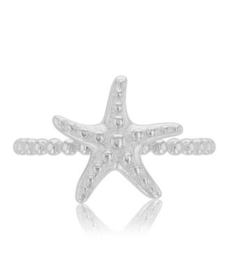 Waterproof Yellow Star Fish Beads Ring