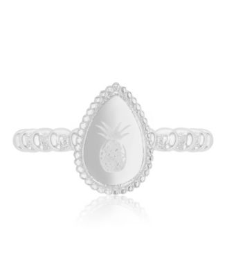 Roxy Waterproof Yellow Pineapple Beads Ring - Platinum 90$