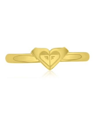 Roxy Waterproof Yellow Triangular Heart Toe Ring - Gold