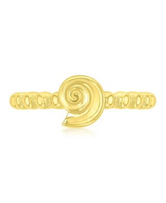 Waterproof Yellow Conch Beads Ring