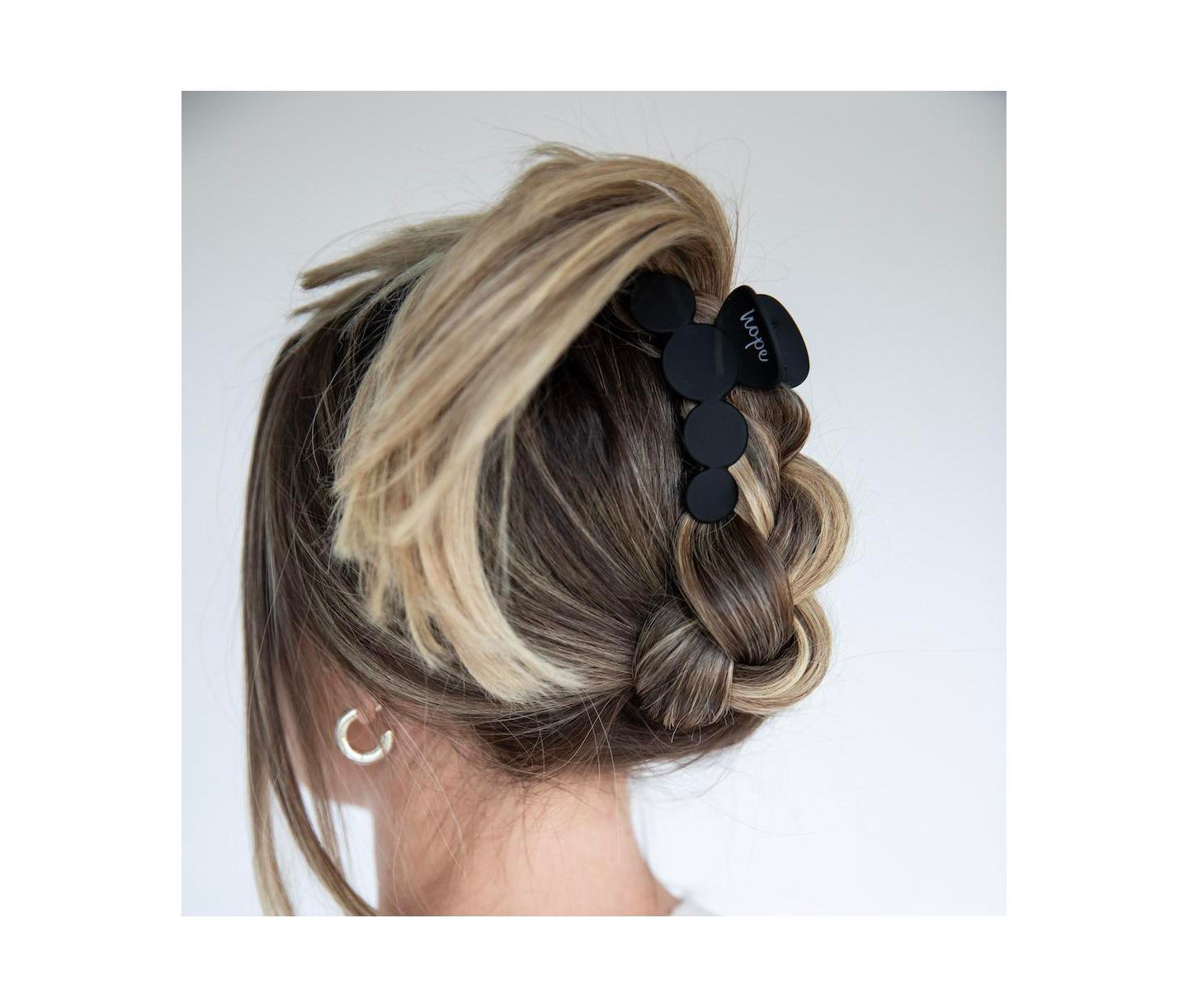 Женская заколка Headbands of Hope Matte Dot Claw Clip, цвет: Чёрный — фото 2