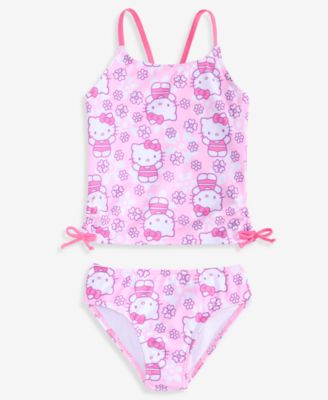 Hello Kitty Girls' 4-6X Printed 2-Piece Swimsuit
