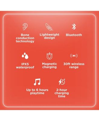 Bone Conduction Headphones (3304461) - Open-Ear Design For Spacial Awareness, IPX5 Water Resistant, 6 Hour Playtime With Bluetooth