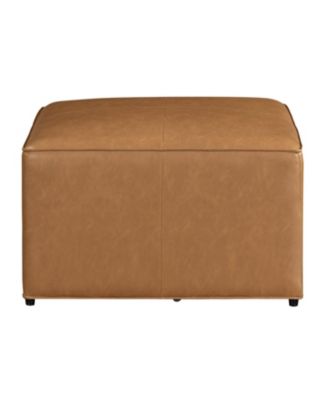 Heidi 29" Faux Leather Storage Ottoman
