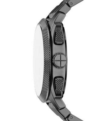 Men's Machine Chronograph Smoke Stainless Steel Watch, 44mm