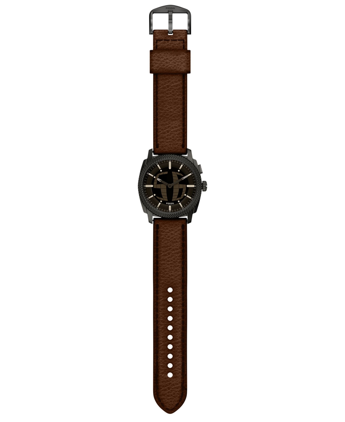 Fossil Men's Machine Big Tic Brown Leather Watch, 41mm
