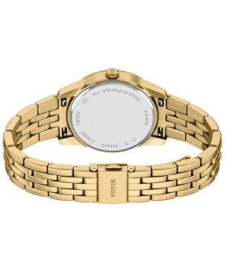 Women's Scarlette Three-Hand Day-Date Gold-Tone Stainless Steel Watch, 34mm