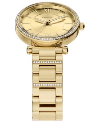 Women's Carlie Three-Hand Gold-Tone Stainless Steel Watch, 35mm