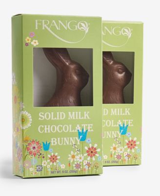 Solid Milk Chocolate Easter Bunny, 2 Pack