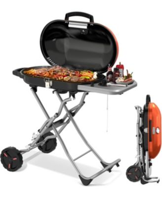 Portable Propane Gas Grill, 15,000 BTU Foldable Outdoor Grill with 348 Sq. In.