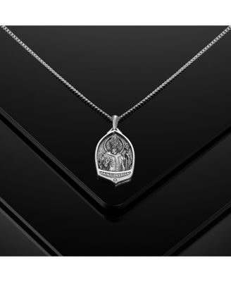 Men's St. Patrick Pendant – 21" Silver Chain