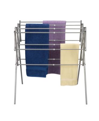 Clothes Drying Rack, Foldable, Expandable and Collapsible Laundry Drying Rack, Silver